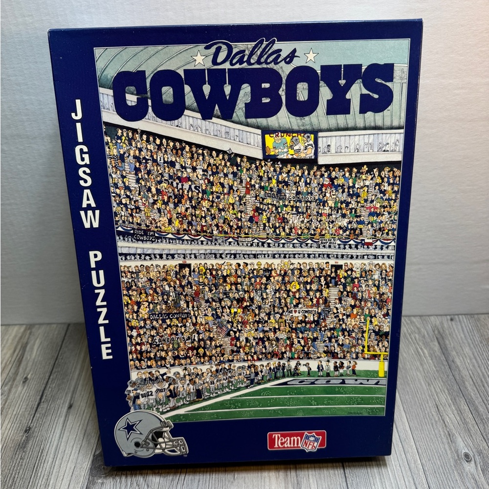 VINTAGE DALLAS COWBOYS Puzzle 1994 NFL Stadium 513 Pieces John Holladay Complete